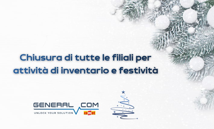 chiusure festivita natalizie inventario 2025 2026 General Com inventario