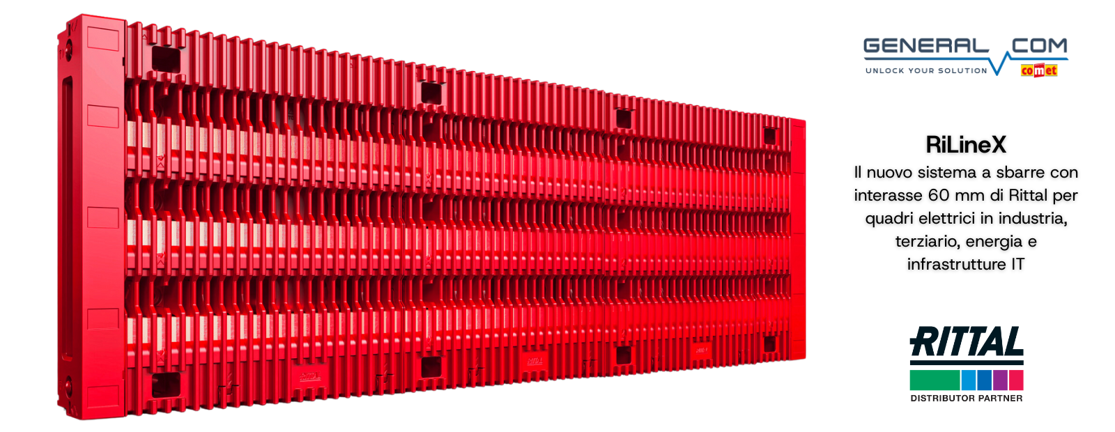 Rittal RiLineX novita approfondimento General Com sistema sbarre distribuzione energia