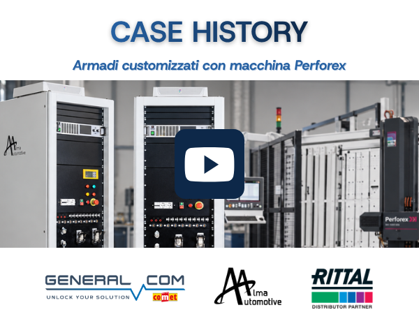 Alma automotive Rittal General Com case history Perforex copertina