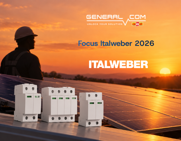 Promo italweber x General Com - scaricatori di sovratensione per impianti fotovoltaici foto cover